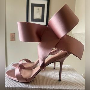 Aminah Abdul Jillil Champagne Open Kitten Stiletto